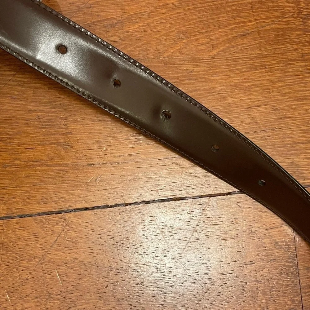Salvatore Ferragamo Vintage Men’s belt reversible black brown leather buckle